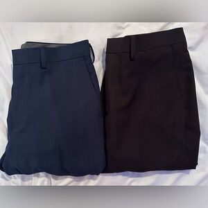 Haggar Men’s Slim Fit Premium Comfort Dress Pant 32W X 32L in Blue and Black